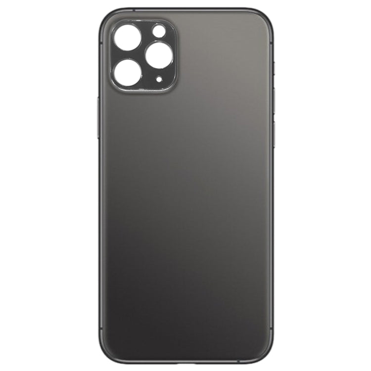 Back Battery Cover Glass Panel for iPhone 11 Pro(Black) - Back Cover by PMC TechLife | Online Shopping South Africa | PMC TechLife