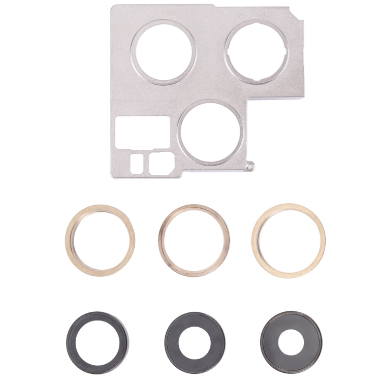 Camera Lens Cover With Retaining Bracket for iPhone 13 Pro(Gold) - Camera Series by PMC TechLife | Online Shopping South Africa | PMC TechLife