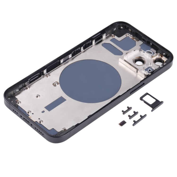 Back Housing Cover with SIM Card Tray & Side  Keys & Camera Lens for iPhone 13(Black) - Back Cover by PMC TechLife | Online Shopping South Africa | PMC TechLife | Buy Now Pay Later Mobicred