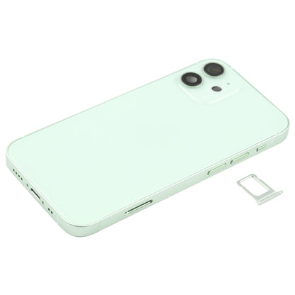 Battery Back Cover (with Side Keys & Card Tray & Power + Volume Flex Cable & Wireless Charging Module) for iPhone 12 Mini(Green) - Back Cover by PMC Jewellery | Online Shopping South Africa | PMC Jewellery