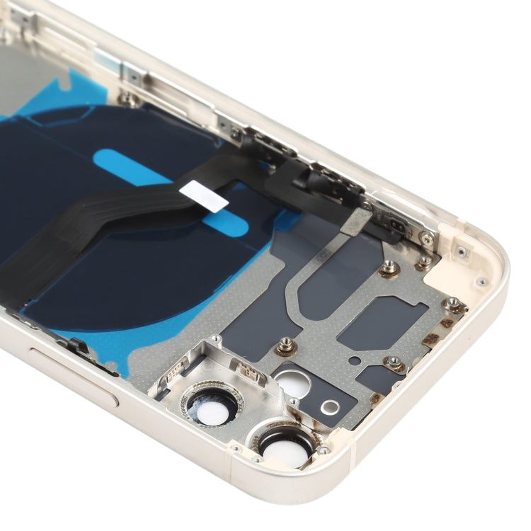 Battery Back Cover (with Side Keys & Card Tray & Power + Volume Flex Cable & Wireless Charging Module) for iPhone 12 Mini(White) - Back Cover by PMC TechLife | Online Shopping South Africa | PMC TechLife