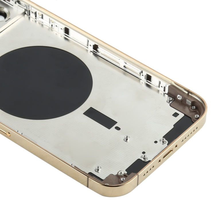 Back Housing Cover with SIM Card Tray & Side keys & Camera Lens for iPhone 12 Pro Max(Gold) - Back Cover by PMC TechLife | Online Shopping South Africa | PMC TechLife