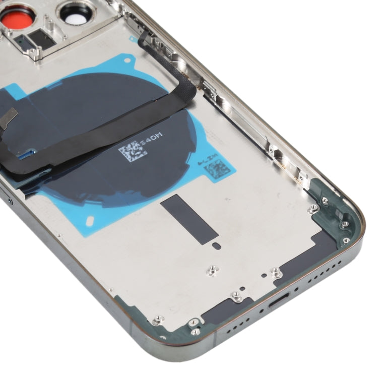 For iPhone 13 Pro Max Battery Back Cover with Side Keys & Card Tray & Power + Volume Flex Cable & Wireless Charging Module(Green) - Back Cover by PMC TechLife | Online Shopping South Africa | PMC TechLife | Buy Now Pay Later Mobicred