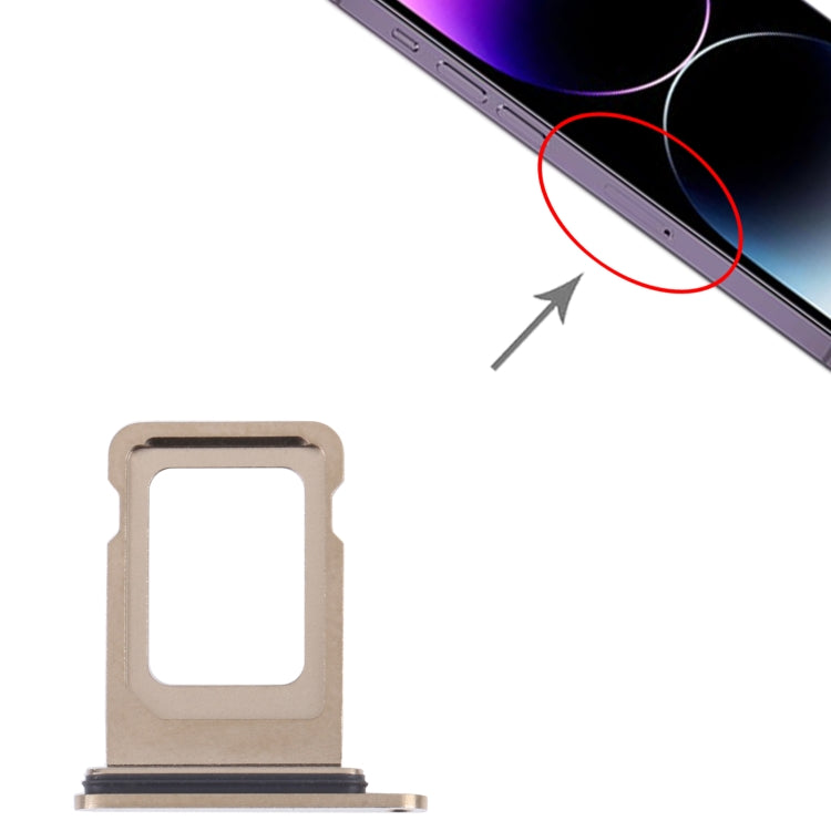SIM+SIM Card Tray for iPhone 14 Pro Max (Gold) - free shipping - PMC TechLife - Order now!