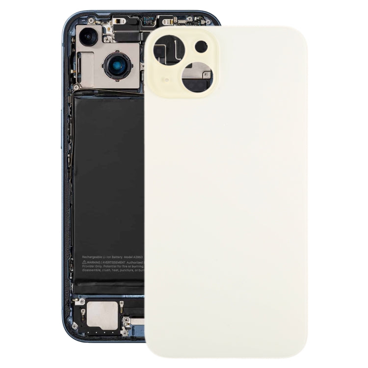 For iPhone 15 Plus Glass Battery Back Cover(Yellow) -  by PMC TechLife | Online Shopping South Africa | PMC TechLife