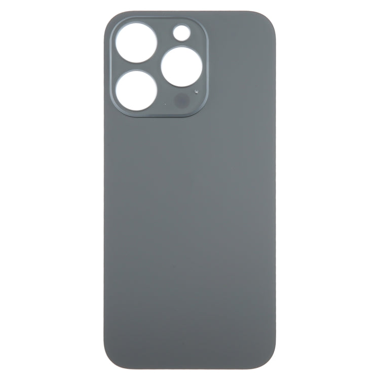 For iPhone 15 Pro Easy Replacement Big Camera Hole Glass Back Battery Cover(Black) -  by PMC Jewellery | Online Shopping South Africa | PMC Jewellery