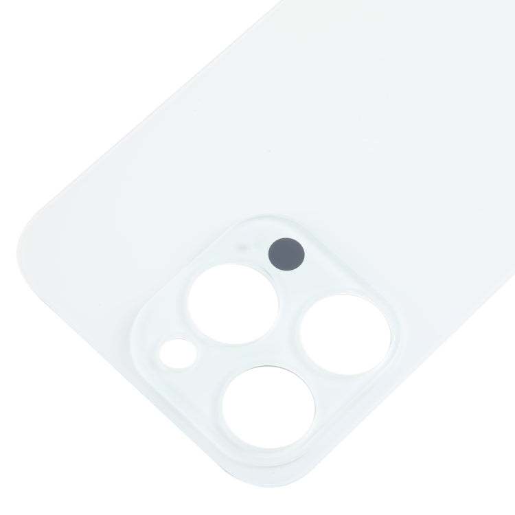 For iPhone 15 Pro Easy Replacement Big Camera Hole Glass Back Battery Cover(White) -  by PMC TechLife | Online Shopping South Africa | PMC TechLife