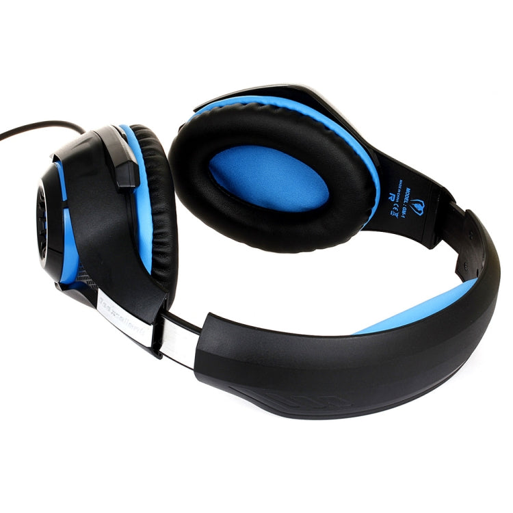 Beexcellent GM-1 Stereo Bass Gaming Wired Headphone with Microphone & LED Light, For PS4, Smartphone, Tablet, PC, Notebook(Blue) - Multimedia Headset by PMC TechLife | Online Shopping South Africa | PMC TechLife