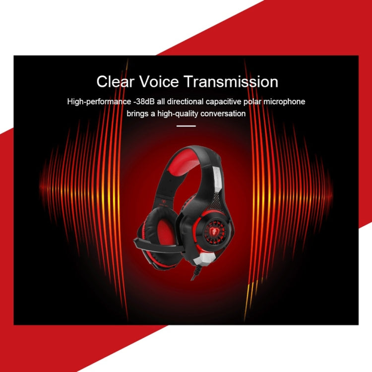 Beexcellent GM-1 Stereo Bass Gaming Wired Headphone with Microphone & LED Light, For PS4, Smartphone, Tablet, PC, Notebook(Blue) - Multimedia Headset by PMC TechLife | Online Shopping South Africa | PMC TechLife