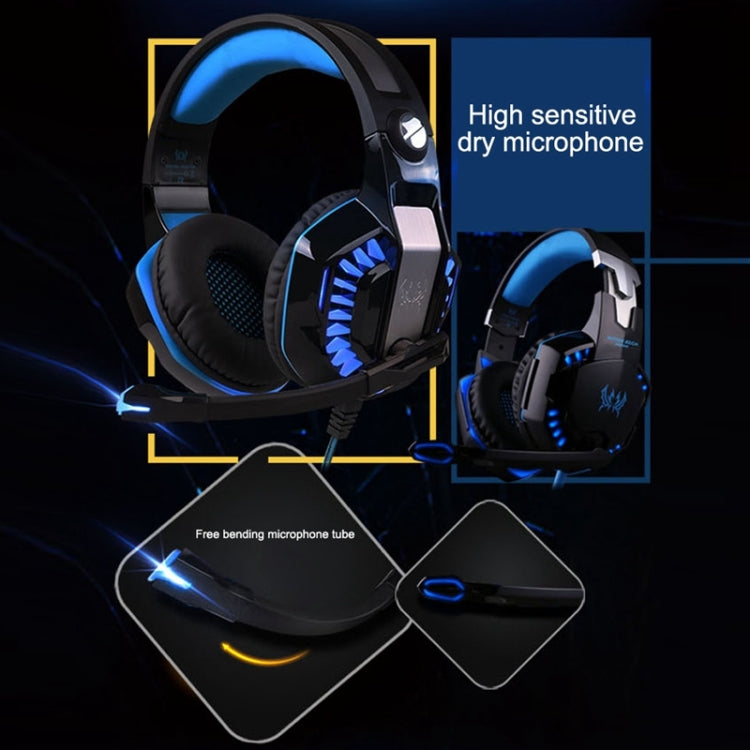 KOTION EACH G2000 Stereo Bass Gaming Headphone with Microphone & LED Light, For PS4, Smartphone, Tablet, Computer, Notebook(Red) - free shipping - PMC TechLife - Order now!