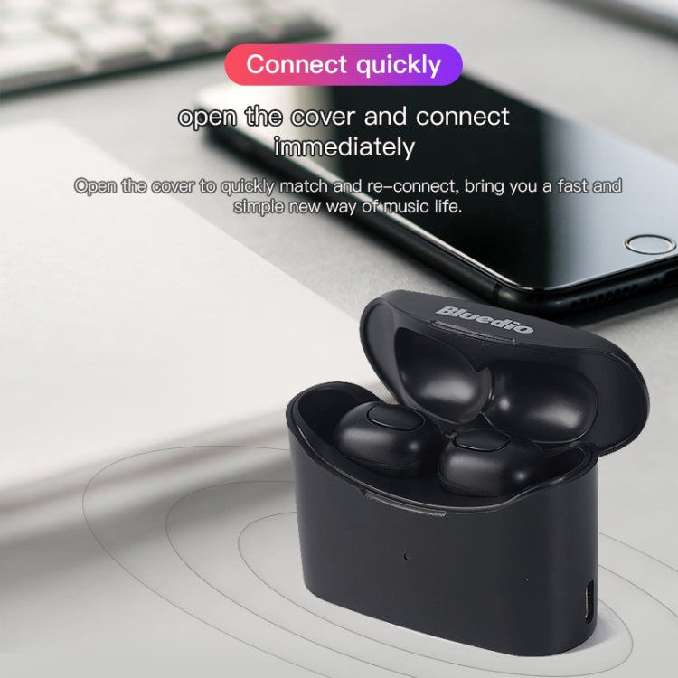 Bluedio TWS T-elf Bluetooth Version 5.0 In-Ear Bluetooth Headset with Headphone Charging Cabin(Black) - TWS Earphone by Bluedio | Online Shopping South Africa | PMC Jewellery