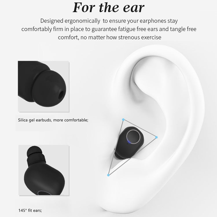 Q1 TWS Bluetooth 5.0 Binaural Stereo Wireless Sports Bluetooth Earphone(Black) - TWS Earphone by PMC TechLife | Online Shopping South Africa | PMC TechLife