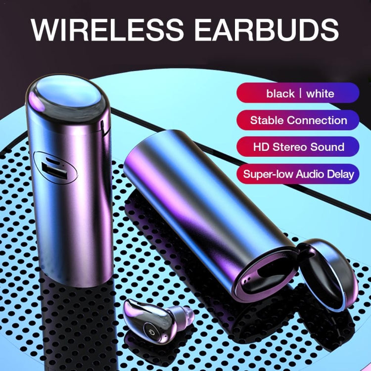 V21 Mini Single Ear Stereo Bluetooth V5.0 Wireless Earphones with Charging Box(Pink) - Bluetooth Earphone by PMC Jewellery | Online Shopping South Africa | PMC Jewellery