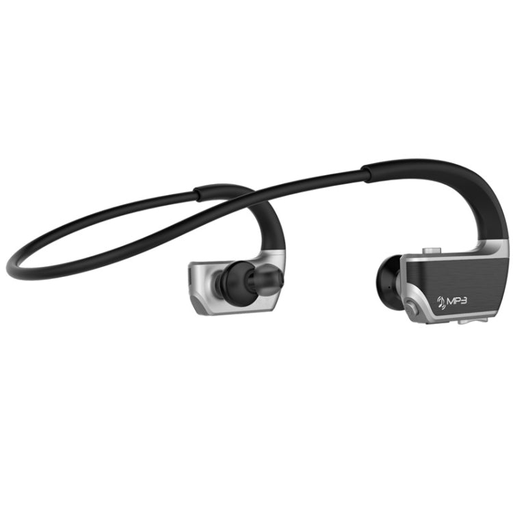 J2 Bluetooth 4.2 Binaural Hanging Type Wireless Sports Bluetooth Earphone, Built-in Memory (Silver) - Bluetooth Earphone by PMC TechLife | Online Shopping South Africa | PMC TechLife