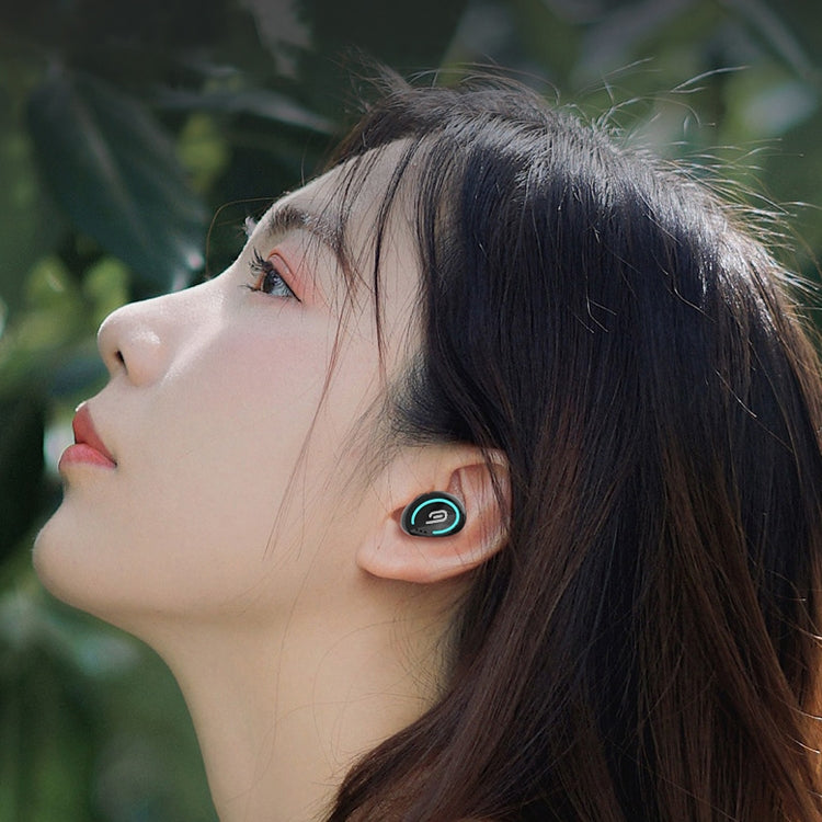 M-B8 Bluetooth 5.0 Mini Invisible In-ear Stereo Wireless Bluetooth Earphone with Charging Box (Black) - TWS Earphone by PMC TechLife | Online Shopping South Africa | PMC TechLife