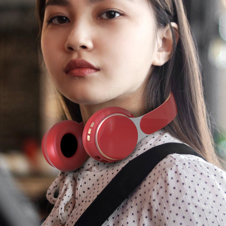 07S Folding Sports Computer Games Wireless Bluetooth V5.0 Headset with Mic (Red) - Headset & Headphone by PMC TechLife | Online Shopping South Africa | PMC TechLife