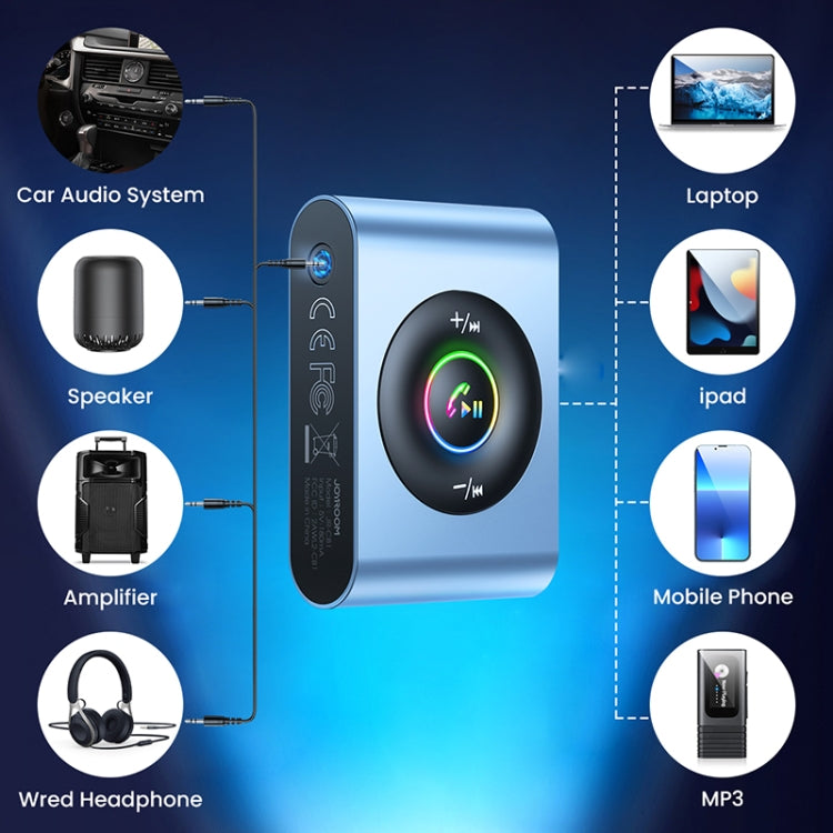 JOYROOM JR-CB1 Car Bluetooth Wireless Receiver (Dark Gray) - Audio Receiver Transmitter by JOYROOM | Online Shopping South Africa | PMC Jewellery