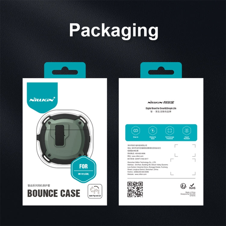 NILLKIN For Huawei FreeBuds 4 / 4E Bluetooth Earphone Protective Case (Green) - Huawei Earphone Case by NILLKIN | Online Shopping South Africa | PMC TechLife | Buy Now Pay Later Mobicred