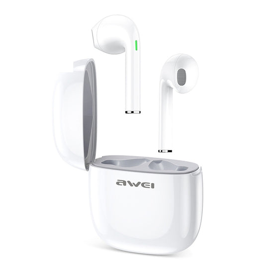 awei T28 Bluetooth V5.0 Ture Wireless Sports TWS Headset with Charging Case(White) - TWS Earphone by awei | Online Shopping South Africa | PMC Jewellery