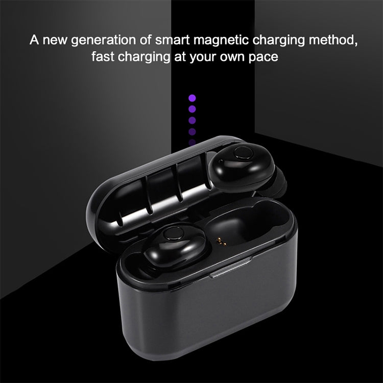 DT-4 IPX Waterproof Bluetooth 5.0 Wireless Bluetooth Earphone with 350mAh Magnetic Charging Box, Support for Calling(Black) - Bluetooth Earphone by PMC TechLife | Online Shopping South Africa | PMC TechLife
