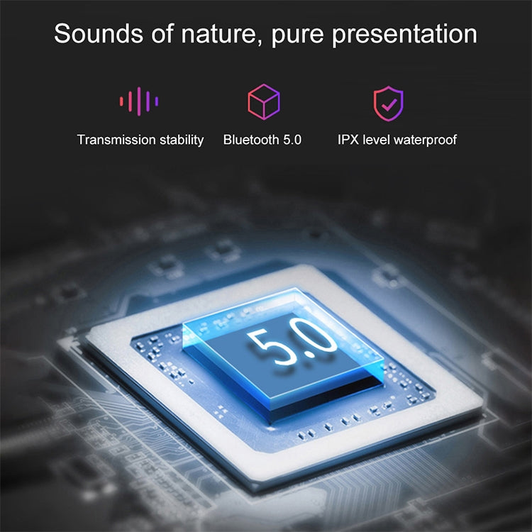 DT-4 IPX Waterproof Bluetooth 5.0 Wireless Bluetooth Earphone with 350mAh Magnetic Charging Box, Support for Calling(Black) - Bluetooth Earphone by PMC TechLife | Online Shopping South Africa | PMC TechLife