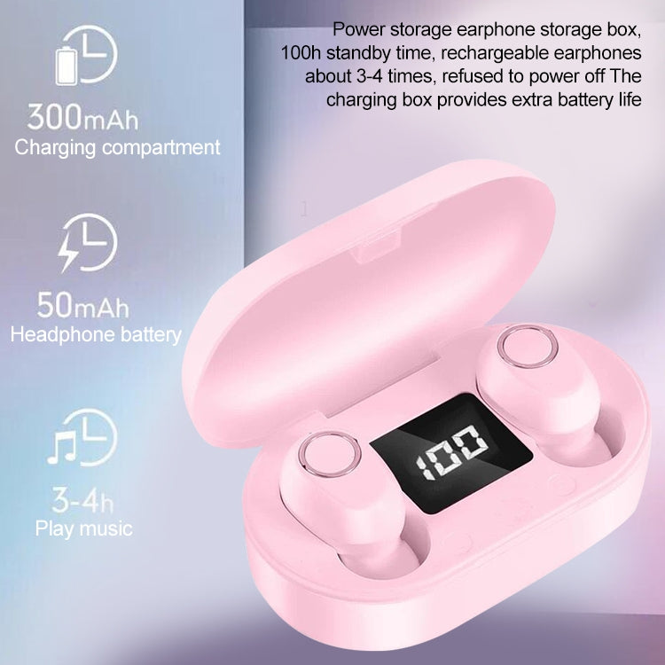DT-13 Wireless Two Ear Bluetooth Headset Supports Touch & Smart Magnetic Charging(White) - Bluetooth Earphone by PMC TechLife | Online Shopping South Africa | PMC TechLife