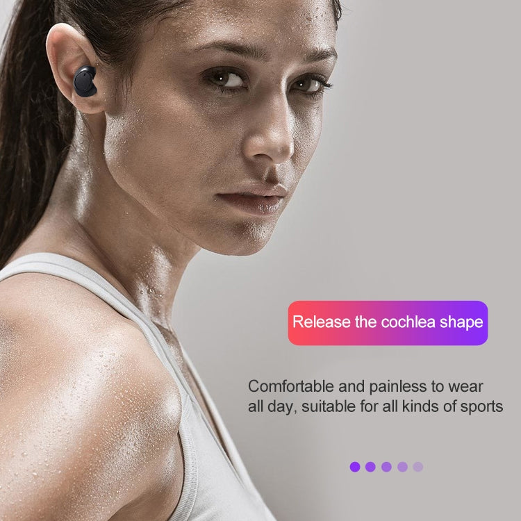 DT-15 Wireless Two Ear Bluetooth Headset Supports Touch & Smart Magnetic Charging & Power On Automatic Pairing (Black) - Bluetooth Earphone by PMC TechLife | Online Shopping South Africa | PMC TechLife