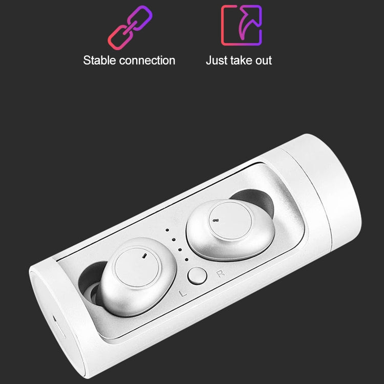 DT-15 Wireless Two Ear Bluetooth Headset Supports Touch & Smart Magnetic Charging & Power On Automatic Pairing (Black) - Bluetooth Earphone by PMC TechLife | Online Shopping South Africa | PMC TechLife