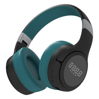 ZEALOT B28 Folding Headband Bluetooth Stereo Music Headset with Display (Dark Green) - Headset & Headphone by ZEALOT | Online Shopping South Africa | PMC Jewellery