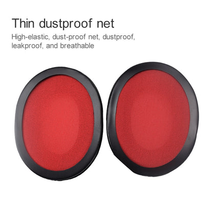 2 PCS For Kingston KHX-HSCP / HyperX Cloud II Headphone Cushion Flannel Red Net Sponge Cover Earmuffs Replacement Earpads - Earmuff & Pad by PMC Jewellery | Online Shopping South Africa | PMC Jewellery