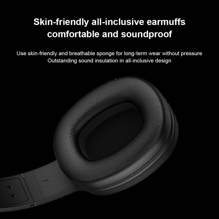 WK M8 Bluetooth 5.0 Fashion Design Music Bluetooth Headphone, Support TF Card (Black) - Headset & Headphone by WK | Online Shopping South Africa | PMC Jewellery