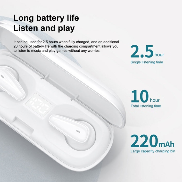 WK V10 White Deer Series TWS IPX4 In-ear Waterproof Bluetooth 5.0 Earphone with Charging Box - Bluetooth Earphone by WK | Online Shopping South Africa | PMC Jewellery | Buy Now Pay Later Mobicred