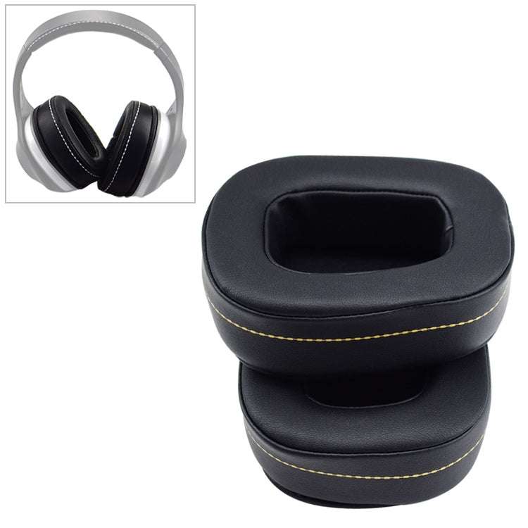 2 PCS For DENON AH-D600 / AH-D7100 Soft Sponge Earphone Protective Cover Earmuffs(Black Brown) - Earmuff & Pad by PMC TechLife | Online Shopping South Africa | PMC TechLife