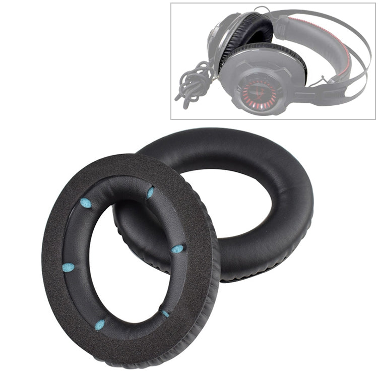 2 PCS For Kingston Hyper X Cloud Revolver S Soft Sponge Earphone Protective Cover Earmuffs (Blue) - Earmuff & Pad by PMC TechLife | Online Shopping South Africa | PMC TechLife