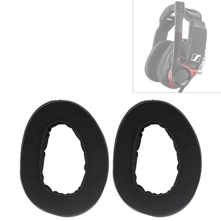 2 PCS For Sennheiser GSP 600 Headphone Cushion Sponge Cover Earmuffs Replacement Earpads - Earmuff & Pad by PMC TechLife | Online Shopping South Africa | PMC TechLife