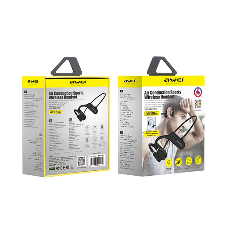 awei A889BL Air Conduction Sports Bluetooth 5.0 Wireless Headset - Bluetooth Earphone by awei | Online Shopping South Africa | PMC Jewellery | Buy Now Pay Later Mobicred