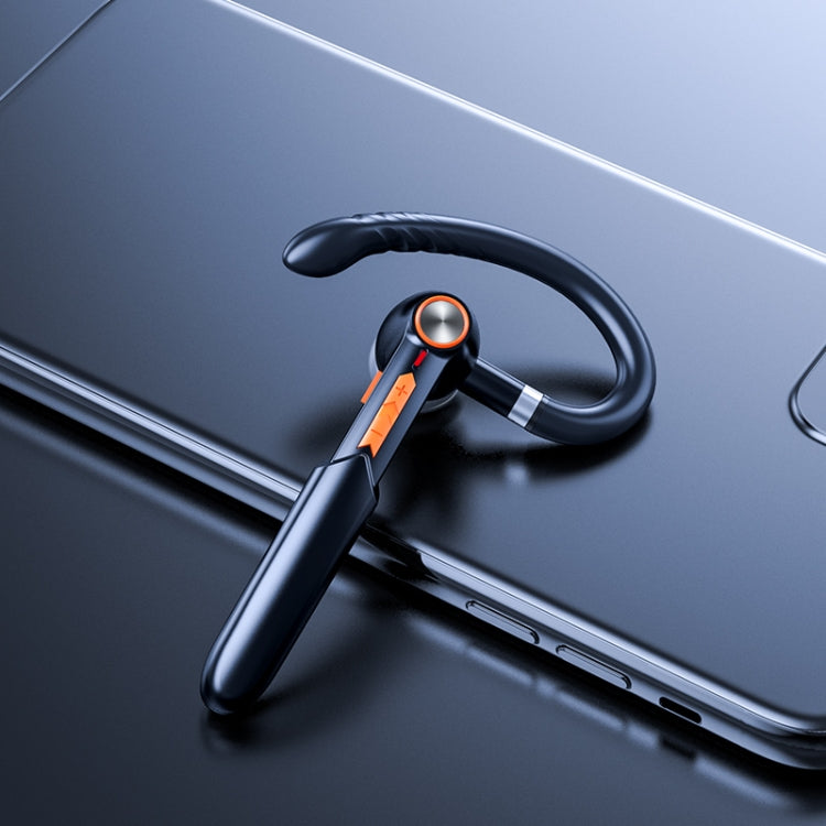 ME-100 TWS Business Rotating Universal True Stereo 5.0 Version Hanging Ear In-Ear Bluetooth Headset(Black+Orange) - Bluetooth Earphone by PMC TechLife | Online Shopping South Africa | PMC TechLife