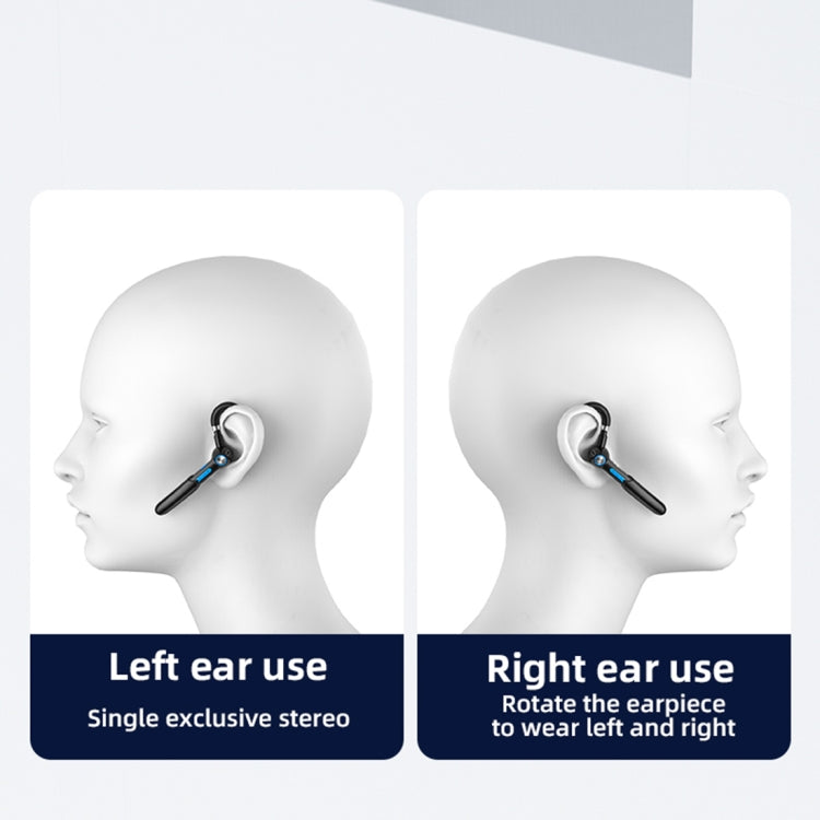 ME-100 TWS Business Rotating Universal True Stereo 5.0 Version Hanging Ear In-Ear Bluetooth Headset(Black+green) - Bluetooth Earphone by PMC TechLife | Online Shopping South Africa | PMC TechLife