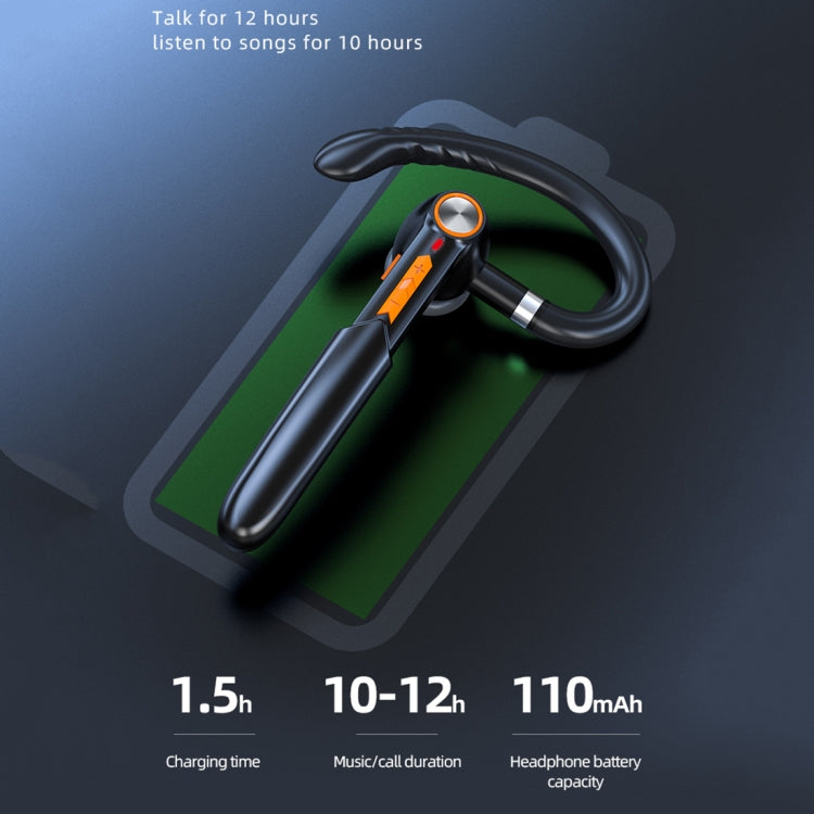 ME-100 TWS Business Rotating Universal True Stereo 5.0 Version Hanging Ear In-Ear Bluetooth Headset(Black Blue) - Bluetooth Earphone by PMC TechLife | Online Shopping South Africa | PMC TechLife