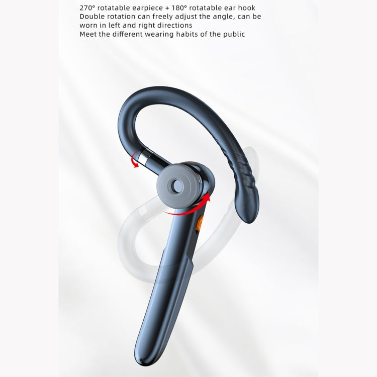 ME-100 TWS Business Rotating Universal True Stereo 5.0 Version Hanging Ear In-Ear Bluetooth Headset(Red + Black) - Bluetooth Earphone by PMC TechLife | Online Shopping South Africa | PMC TechLife