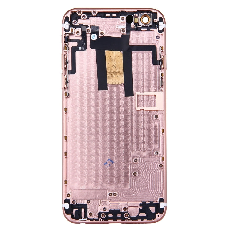 Full Housing Back Cover with Power Button & Volume Button Flex Cable for iPhone 6(Rose Gold) - iPhone 6/6 Plus Parts by PMC TechLife | Online Shopping South Africa | PMC TechLife
