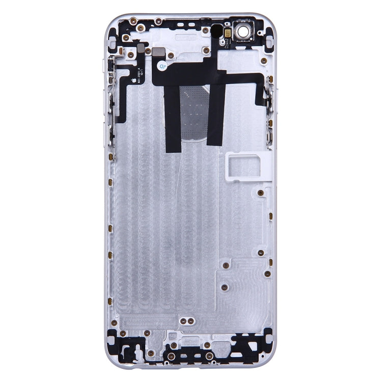 Full Housing Back Cover with Power Button & Volume Button Flex Cable for iPhone 6(Silver) - iPhone 6/6 Plus Parts by PMC TechLife | Online Shopping South Africa | PMC TechLife