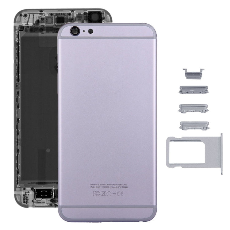 5 in 1 for iPhone 6s Plus (Back Cover + Card Tray + Volume Control Key + Power Button + Mute Switch Vibrator Key) Full Assembly Housing Cover(Grey) - iPhone 6S/6S Plus Parts by PMC TechLife | Online Shopping South Africa | PMC TechLife