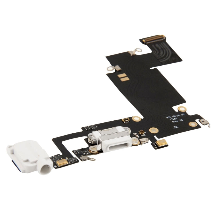 for iPhone 6s Plus White Charging Port Flex Cable - iPhone 6S/6S Plus Parts by PMC TechLife | Online Shopping South Africa | PMC TechLife