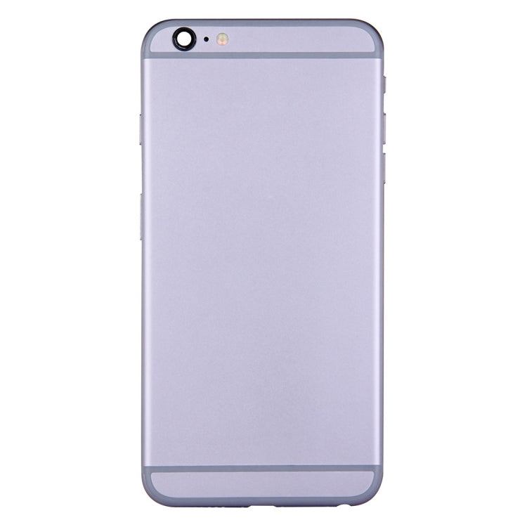 Full Housing Back Cover with Power Button & Volume Button Flex Cable for iPhone 6 Plus(Grey) - iPhone 6/6 Plus Parts by PMC TechLife | Online Shopping South Africa | PMC TechLife