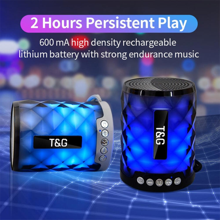 T&G TG155 Bluetooth 4.2 Mini Portable Wireless Bluetooth Speaker with Colorful Lights(Green) - Mini Speaker by T&G | Online Shopping South Africa | PMC Jewellery