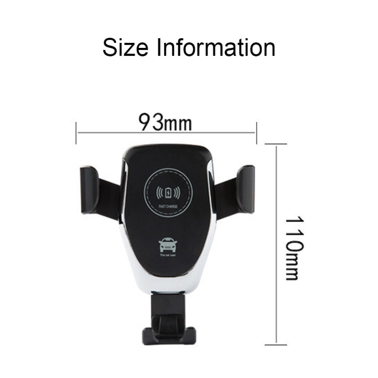 C6 Gravity Induction Car Qi Wireless Charger Fast Charging Air Vent Phone Holder(White) - Car Holders by PMC TechLife | Online Shopping South Africa | PMC TechLife