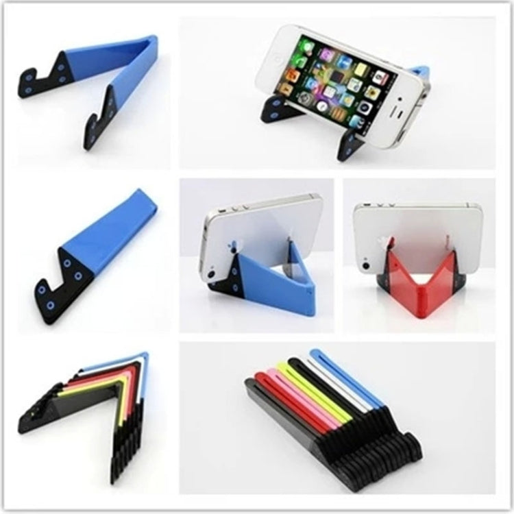 V Shape Universal Mobile Phone Tablet Bracket Holder (Dark Blue) - Desktop Holder by PMC TechLife | Online Shopping South Africa | PMC TechLife