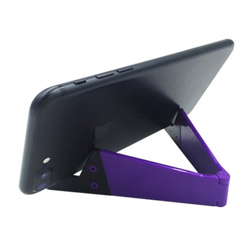 V Shape Universal Mobile Phone Tablet Bracket Holder (Purple) - Desktop Holder by PMC TechLife | Online Shopping South Africa | PMC TechLife