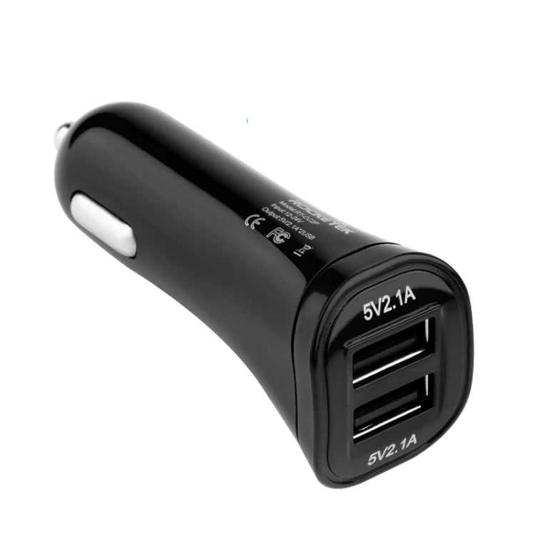 ROCKETEK CC2P DC 5V 4.2A Dual USB Smart Car Charger - Car Charger by ROCKETEK | Online Shopping South Africa | PMC TechLife | Buy Now Pay Later Mobicred